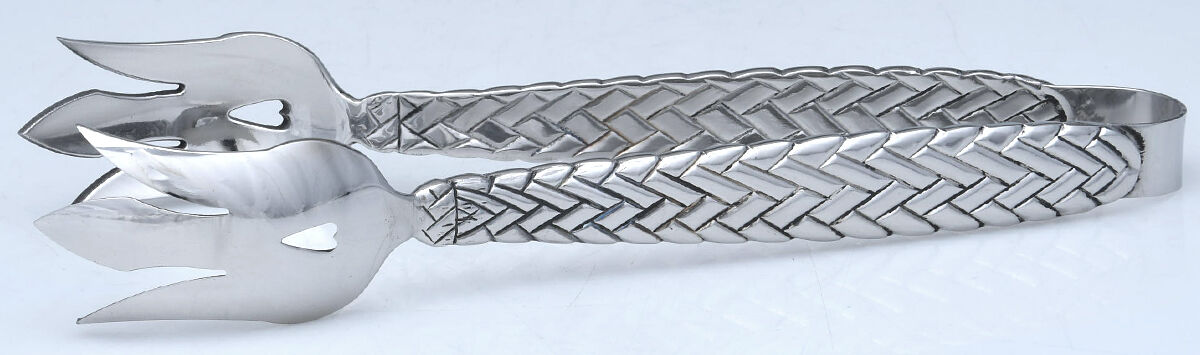 Equestrian Braid (Stainless) Solid Lettuce Tongs by Ralph Lauren Flatware-1