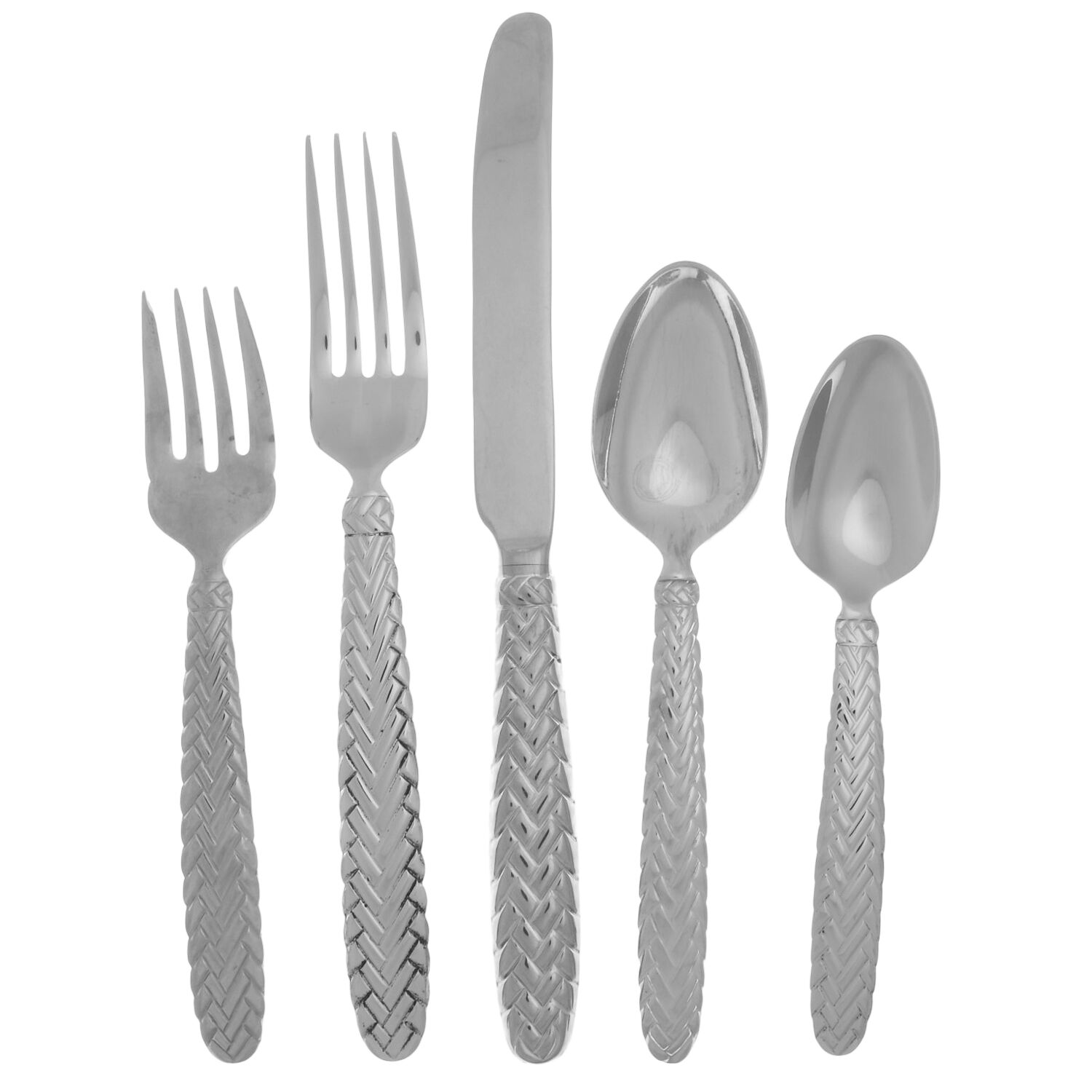 Equestrian Braid (Stainless) 40 Piece Estate Set by Ralph Lauren Flatware-1