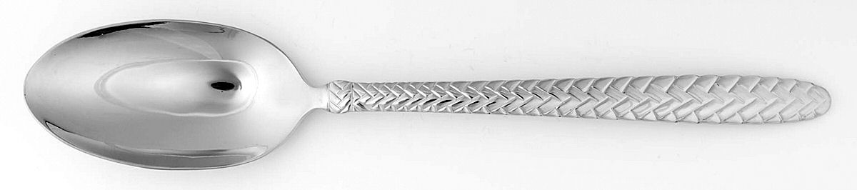 Equestrian Braid (Stainless) Solid Salad Serving Spoon by Ralph Lauren Flatware-1