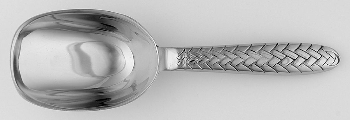 Equestrian Braid (Stainless) Ice Scoop Solid Piece by Ralph Lauren Flatware-1