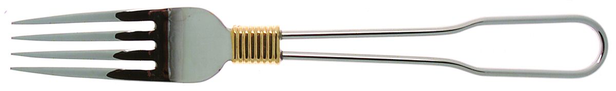 Harbour Gold (Stainless, Gold Accent) Fork by Ralph Lauren Flatware-1