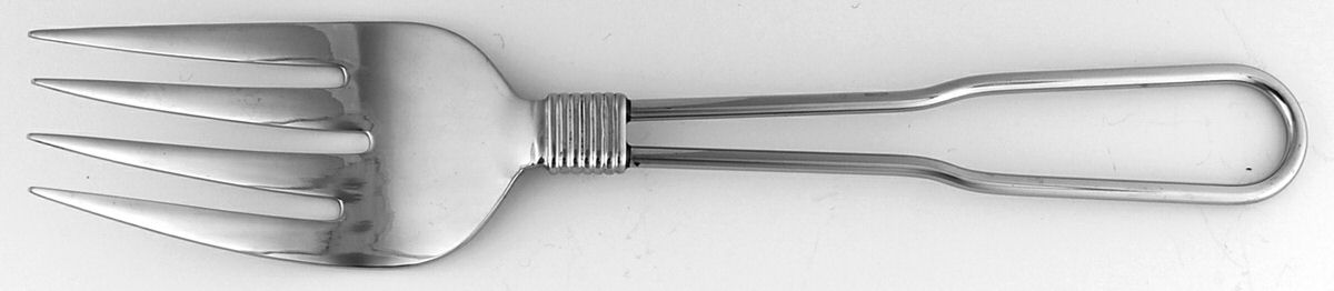 Harbour (Stainless) Large Solid Cold Meat Serving Fork by Ralph Lauren Flatware-1