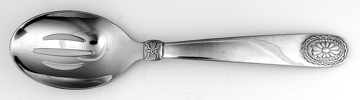 Telluride (Stainless) Pierced Tablespoon (Serving Spoon) by Ralph Lauren Flatware-1