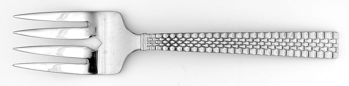 Watchband (Stainless) Large Solid Cold Meat Serving Fork by Ralph Lauren Flatware-1