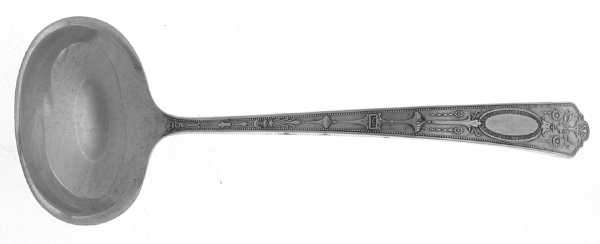 Adam (Sterling, 1921) Solid Piece Cream Ladle by Lunt Silver-1