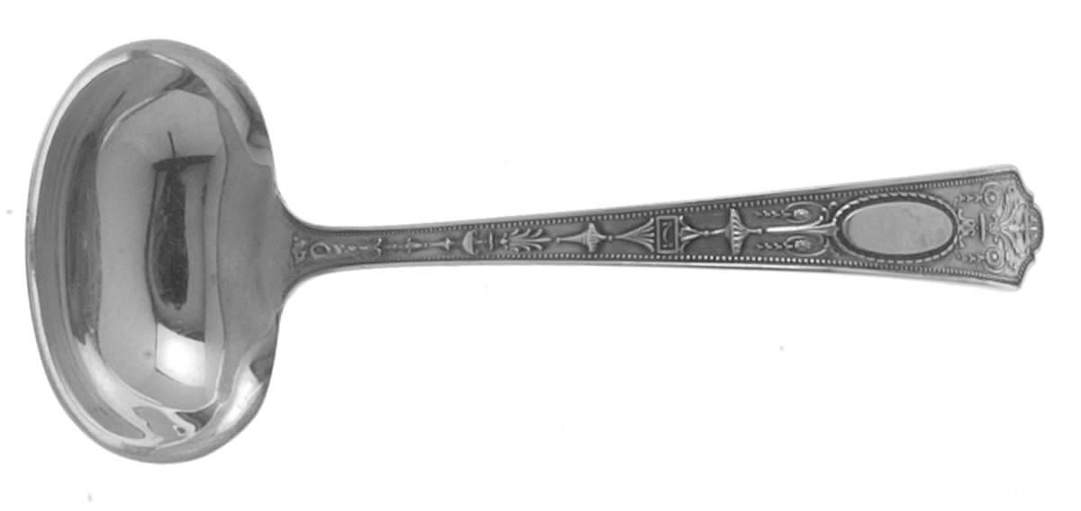 Adam (Sterling, 1921) Solid Gravy Ladle by Lunt Silver-1