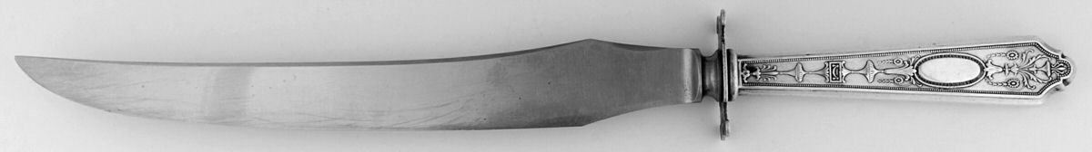 Adam (Sterling, 1921) Large Stainless Blade Roast Carving Knife by Lunt Silver-1