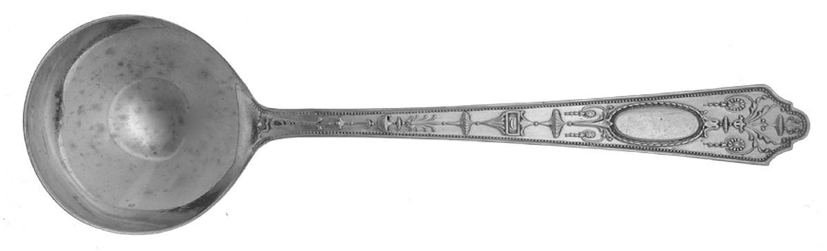 Adam (Sterling, 1921) Round Bowl Soup Spoon (Bouillon) by Lunt Silver-1