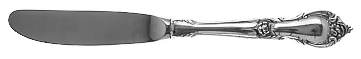 Alexandra (Sterling, 1961) Modern Hollow Butter Spreader (Stainless) by Lunt Silver-1