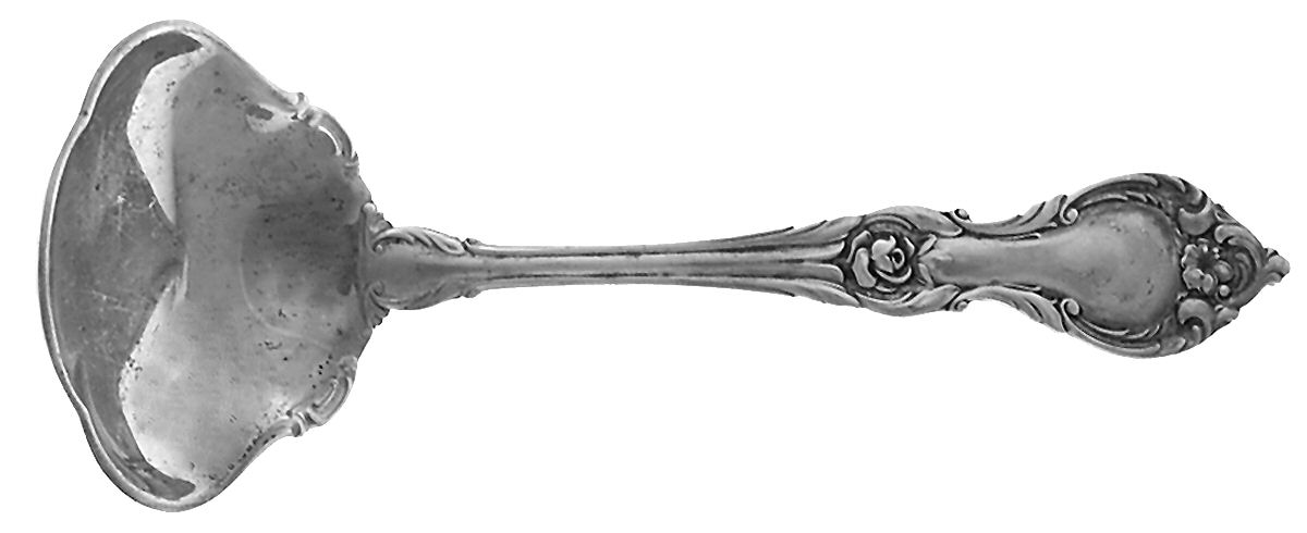 Alexandra (Sterling, 1961) Solid Piece Cream Ladle by Lunt Silver-1