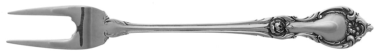 Alexandra (Sterling, 1961) Short Handle Pickle/Olive Fork by Lunt Silver-1