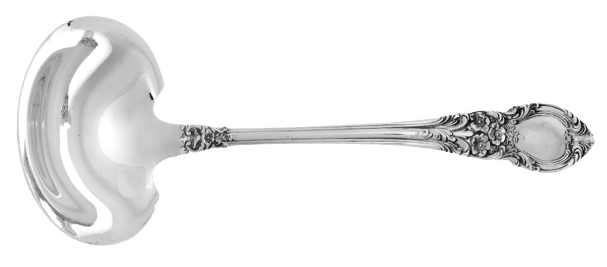 American Victorian (Sterling, 1941, No Monos) Solid Gravy Ladle by Lunt Silver-1