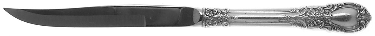 American Victorian (Sterling, 1941, No Monos) Individual Steak Knife Hollow Handle by Lunt Silver-1