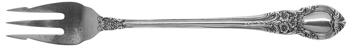American Victorian (Sterling, 1941, No Monos) Short Handle Pickle/Olive Fork by Lunt Silver-1