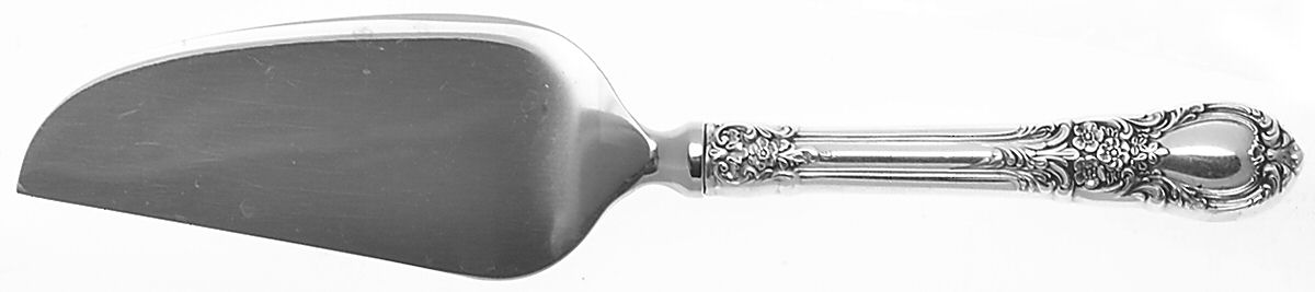 American Victorian (Sterling, 1941, No Monos) Cheese Knife with Stainless Blade by Lunt Silver-1
