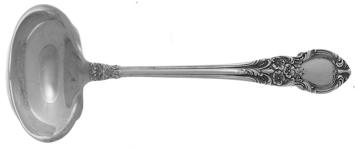American Victorian (Sterling, 1941, No Monos) Solid Gravy Ladle by Lunt Silver-1
