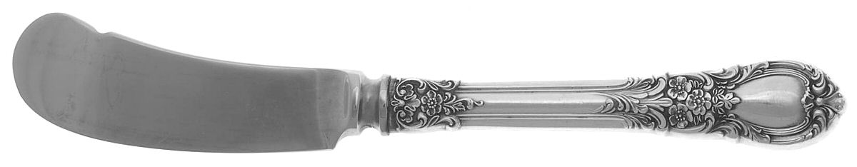 American Victorian (Sterling, 1941, No Monos) Butter Spreader Hollow Hdl-Paddle/Stainless Blade by Lunt Silver-1