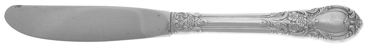 American Victorian (Sterling, 1941, No Monos) Modern Hollow Butter Spreader (Stainless) by Lunt Silver-1