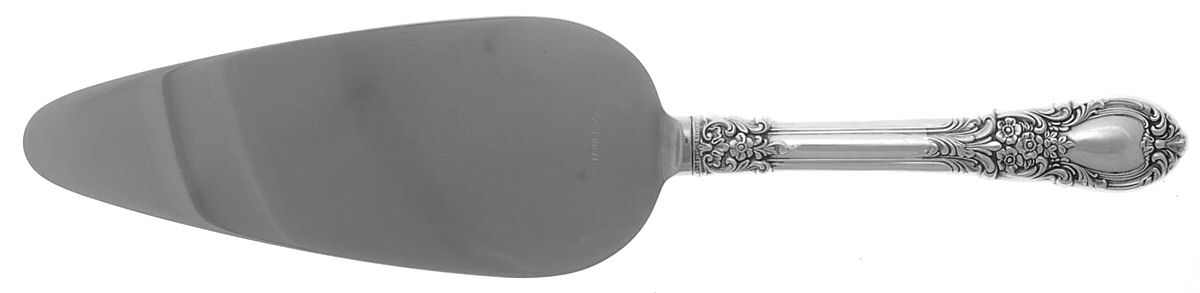 American Victorian (Sterling, 1941, No Monos) Pie Server with Stainless Blade by Lunt Silver-1