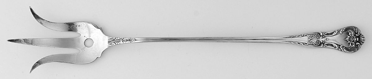 Arundel (Silverplate, 1890) Large Lettuce Serving Fork by Lunt Silver-1