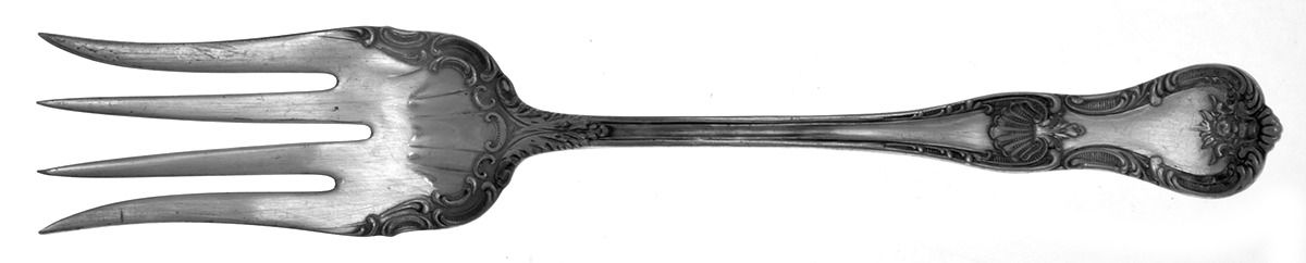 Arundel (Silverplate, 1890) Medium Chipped Beef Fork by Lunt Silver-1