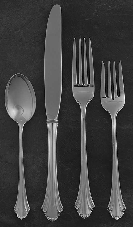 Bel Chateau (Sterling, 1983) 4 Piece Place Size Setting by Lunt Silver-1