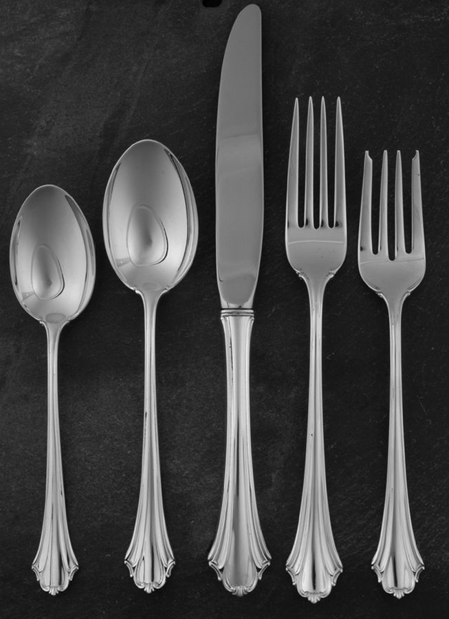 Bel Chateau (Sterling, 1983) 5 Piece Place Size Setting by Lunt Silver-1