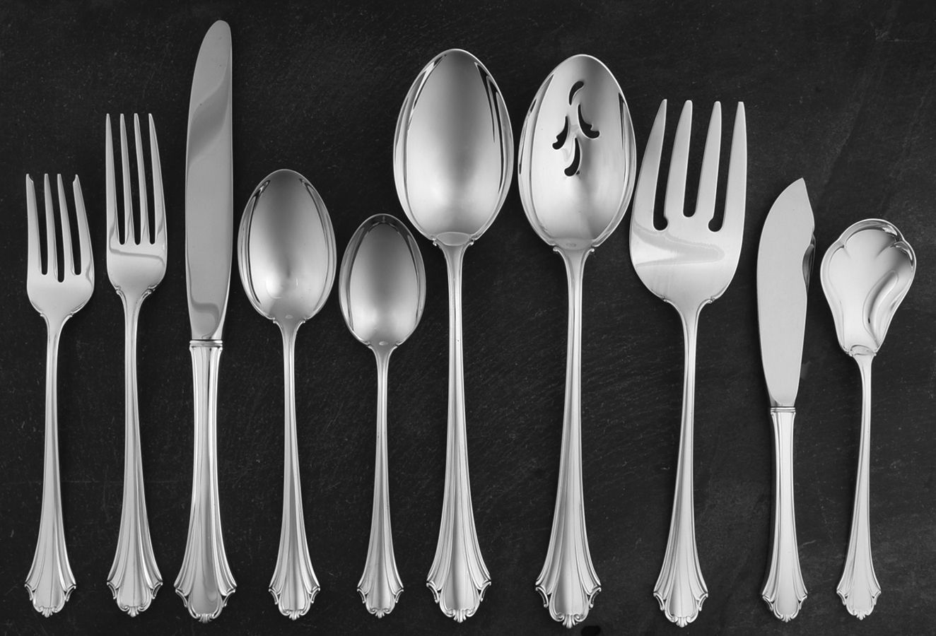 Bel Chateau (Sterling, 1983) 45 Piece Place Size Starter Set by Lunt Silver-1