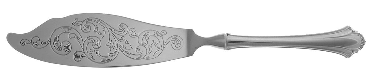 Bel Chateau (Sterling, 1983) Fish Serving Knife with Stainless Blade HC by Lunt Silver-1