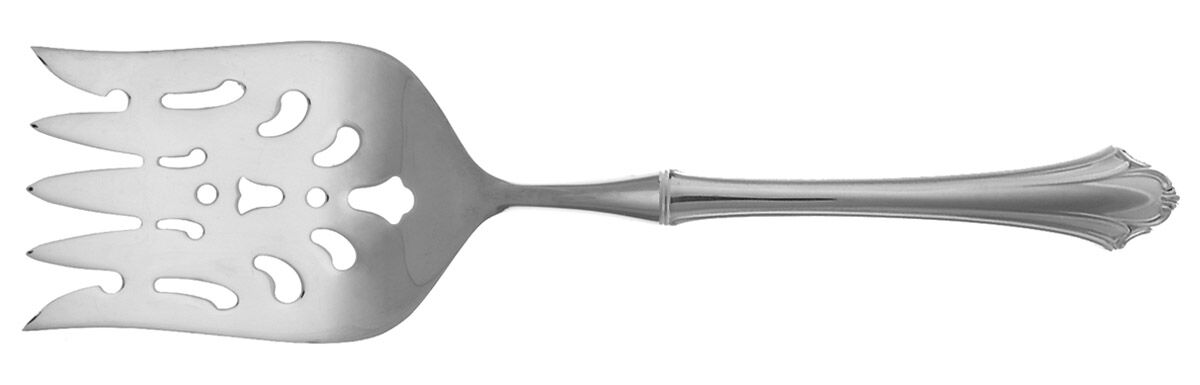 Bel Chateau (Sterling, 1983) Fish Serving Fork with Stainless Tines HC by Lunt Silver-1