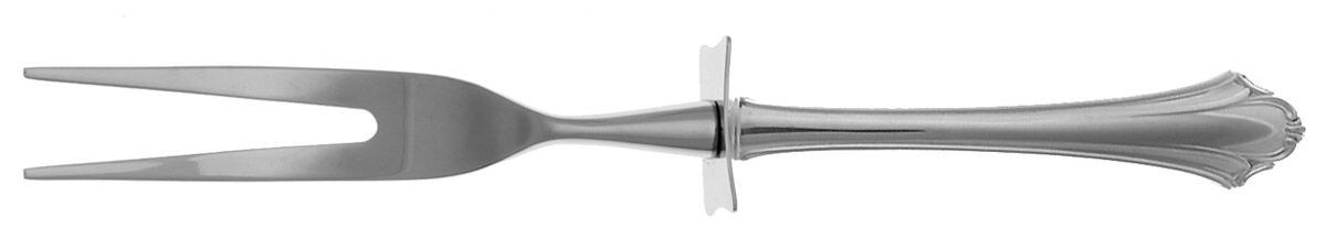 Bel Chateau (Sterling, 1983) Carving Fork Small with Stainless Prongs HC by Lunt Silver-1