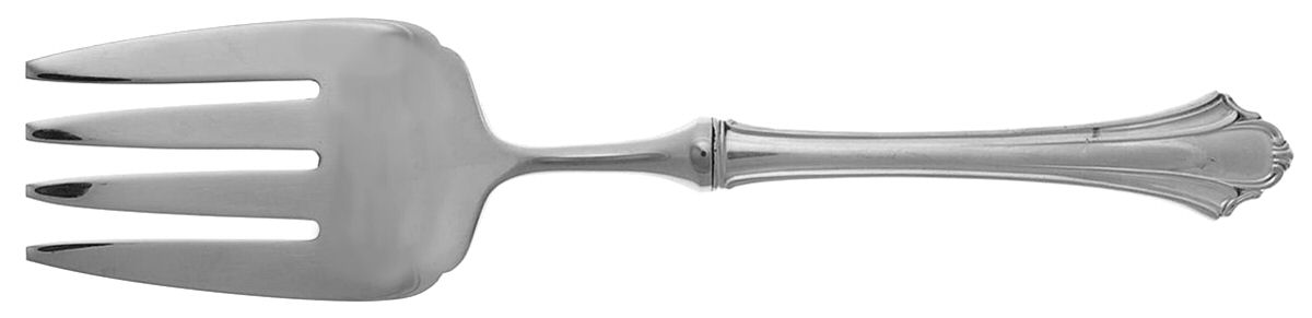 Bel Chateau (Sterling, 1983) Buffet Serving Fork with Stainless Tines by Lunt Silver-1