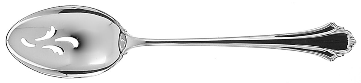 Bel Chateau (Sterling, 1983) Pierced Tablespoon (Serving Spoon) by Lunt Silver-1