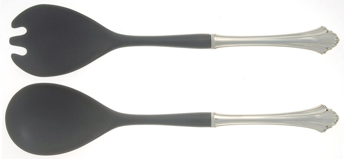 Bel Chateau (Sterling, 1983) Plastic Bowl 2-Piece Salad Set by Lunt Silver-1