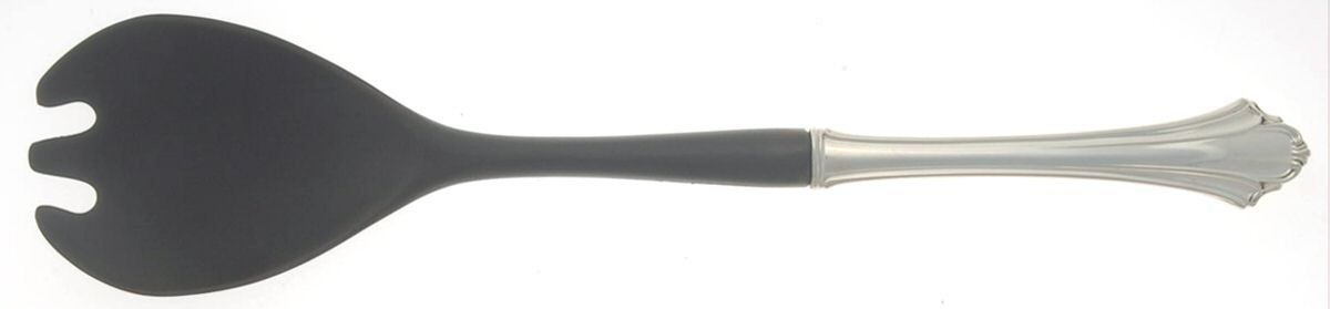 Bel Chateau (Sterling, 1983) Salad Serving Fork with Plastic Prongs by Lunt Silver-1