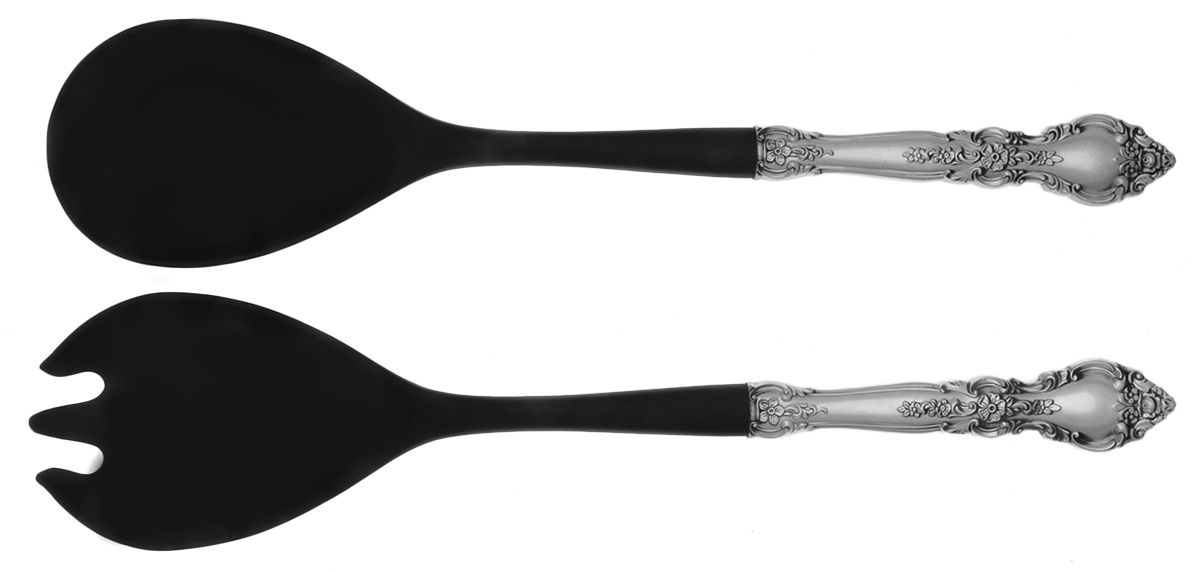 Belvedere (Sterling, 1972) Plastic Bowl 2-Piece Salad Set by Lunt Silver-1