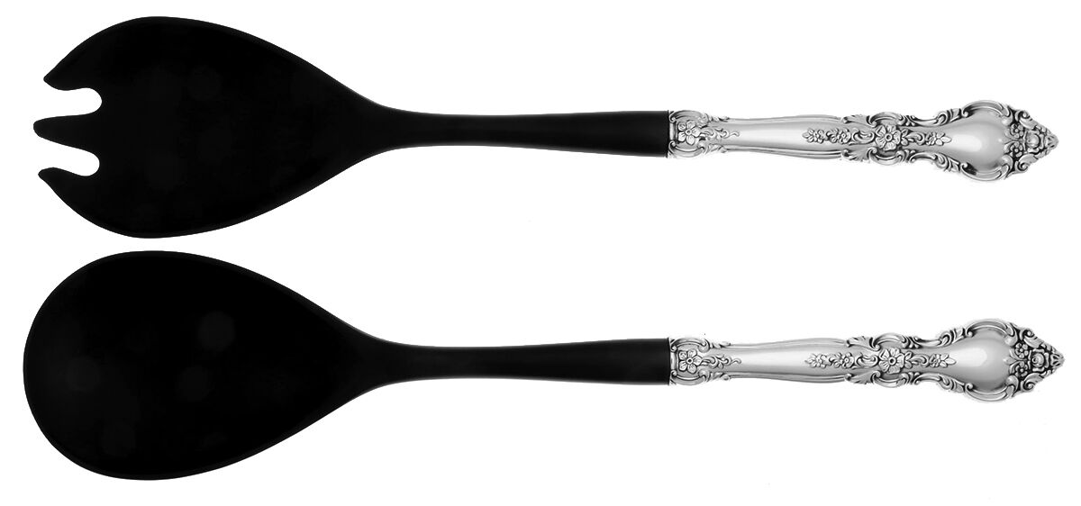 Belvedere (Sterling, 1972) Vegetable Serving Fork Solid  HC by Lunt Silver-1