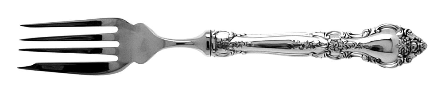 Belvedere (Sterling, 1972) Individual Hollow Fish Fork, Stainless Tines by Lunt Silver-1