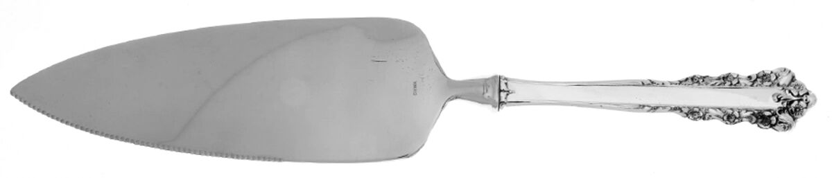 Belle Meade (Sterling, 1967) Pie Server with Serrated Stainless Blade HC by Lunt Silver-1