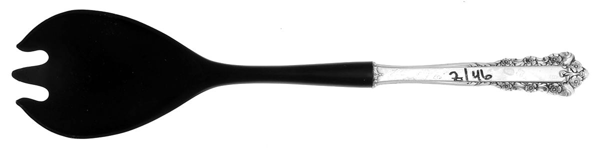 Belle Meade (Sterling, 1967) Salad Serving Fork with Plastic Prongs by Lunt Silver-1
