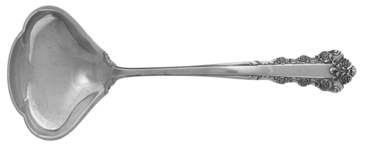 Belle Meade (Sterling, 1967) Solid Piece Cream Ladle by Lunt Silver-1