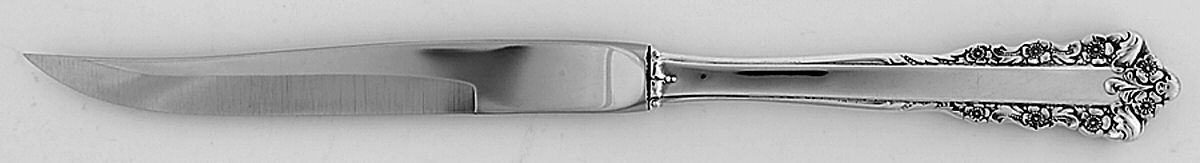 Belle Meade (Sterling, 1967) Steak Knife Individual Hollow, No Serrate HC by Lunt Silver-1