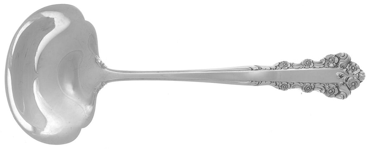 Belle Meade (Sterling, 1967) Solid Gravy Ladle by Lunt Silver-1
