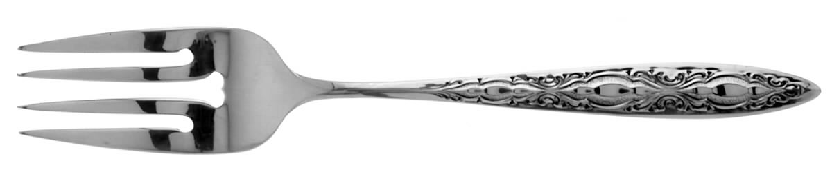 Bridal Lace (Sterling, 1973) Individual Salad Fork by Lunt Silver-1