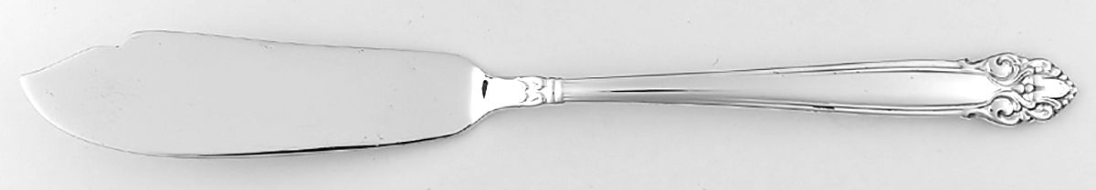 Canterbury Bell (Sterling, 1952) Flat Handle Master Butter Knife by Lunt Silver-1