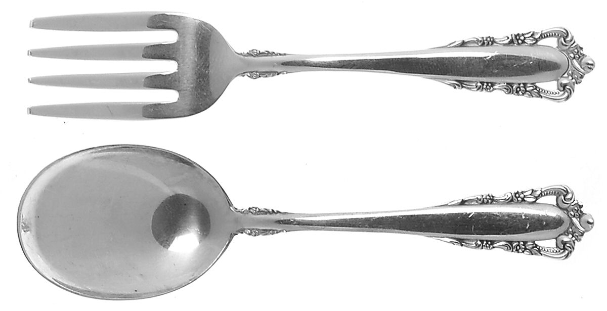 Carillon (Sterling, 1957) 2 Pc Baby Set (BF, BS) by Lunt Silver-1
