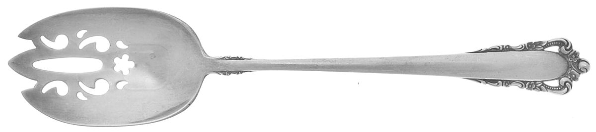 Carillon (Sterling, 1957) Pierced Tablespoon (Serving Spoon) by Lunt Silver-1