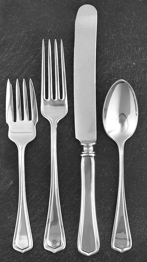 Carolina (Sterling, 1913) 4 Piece Place Size Setting by Lunt Silver-1