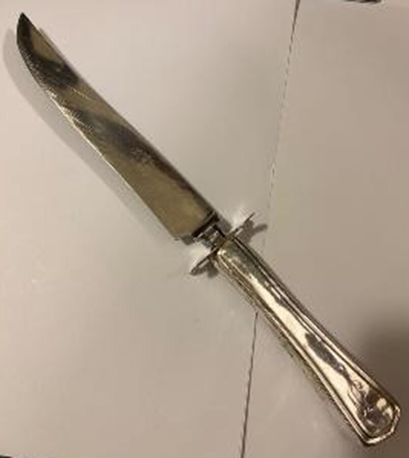 Carolina (Sterling, 1913) Large Stainless Blade Roast Carving Knife by Lunt Silver-1