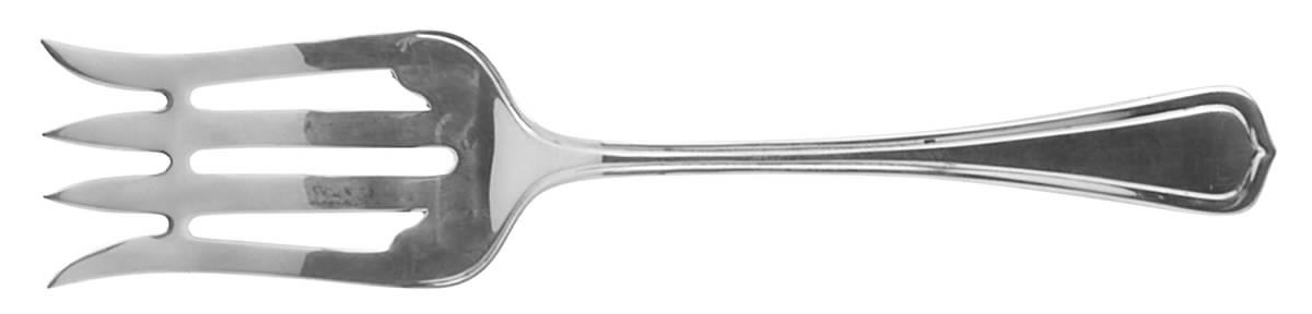 Carolina (Sterling, 1913) Small Solid Cold Meat Serving Fork by Lunt Silver-1